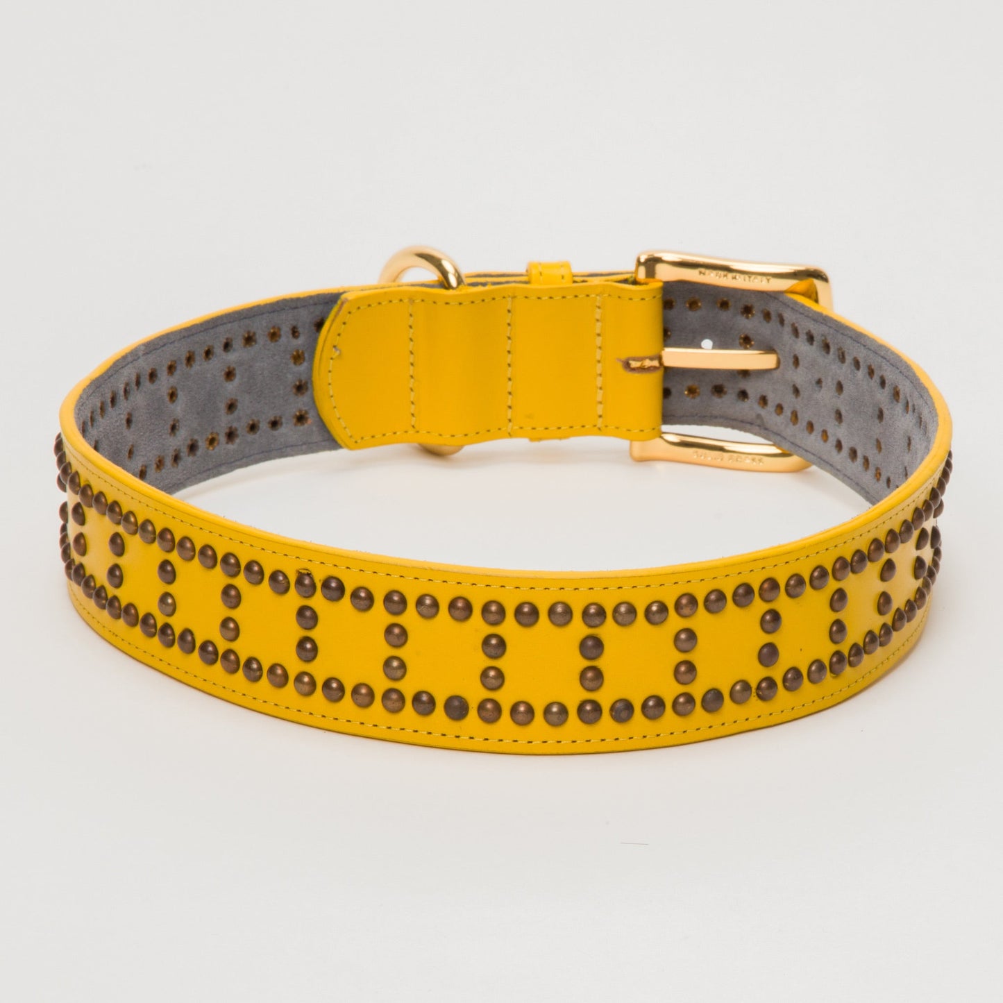 Luxury Leather Mustard Lead with Dome – Leather Lead