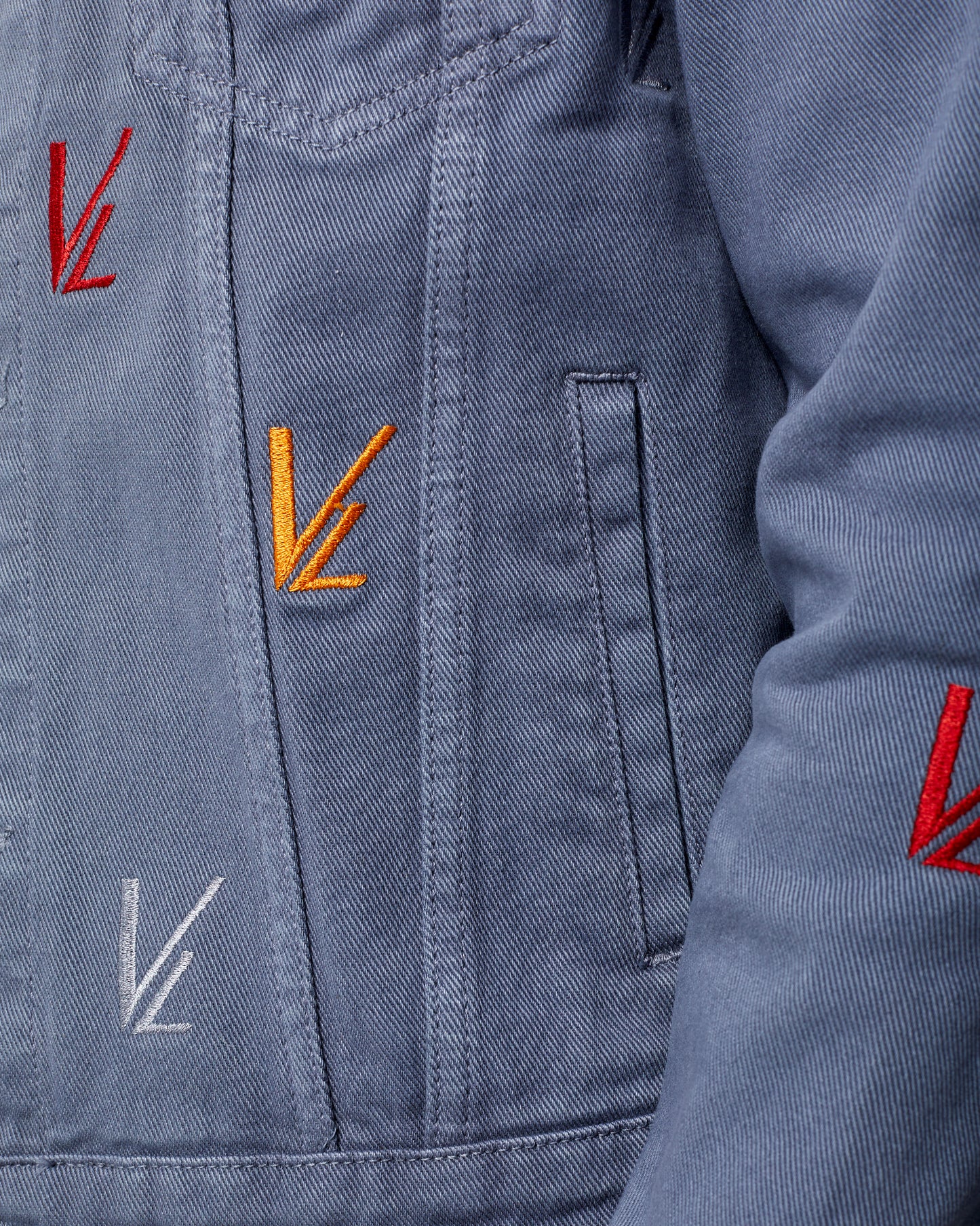 Denim Trucker Jacket Light Slate Grey – Demin