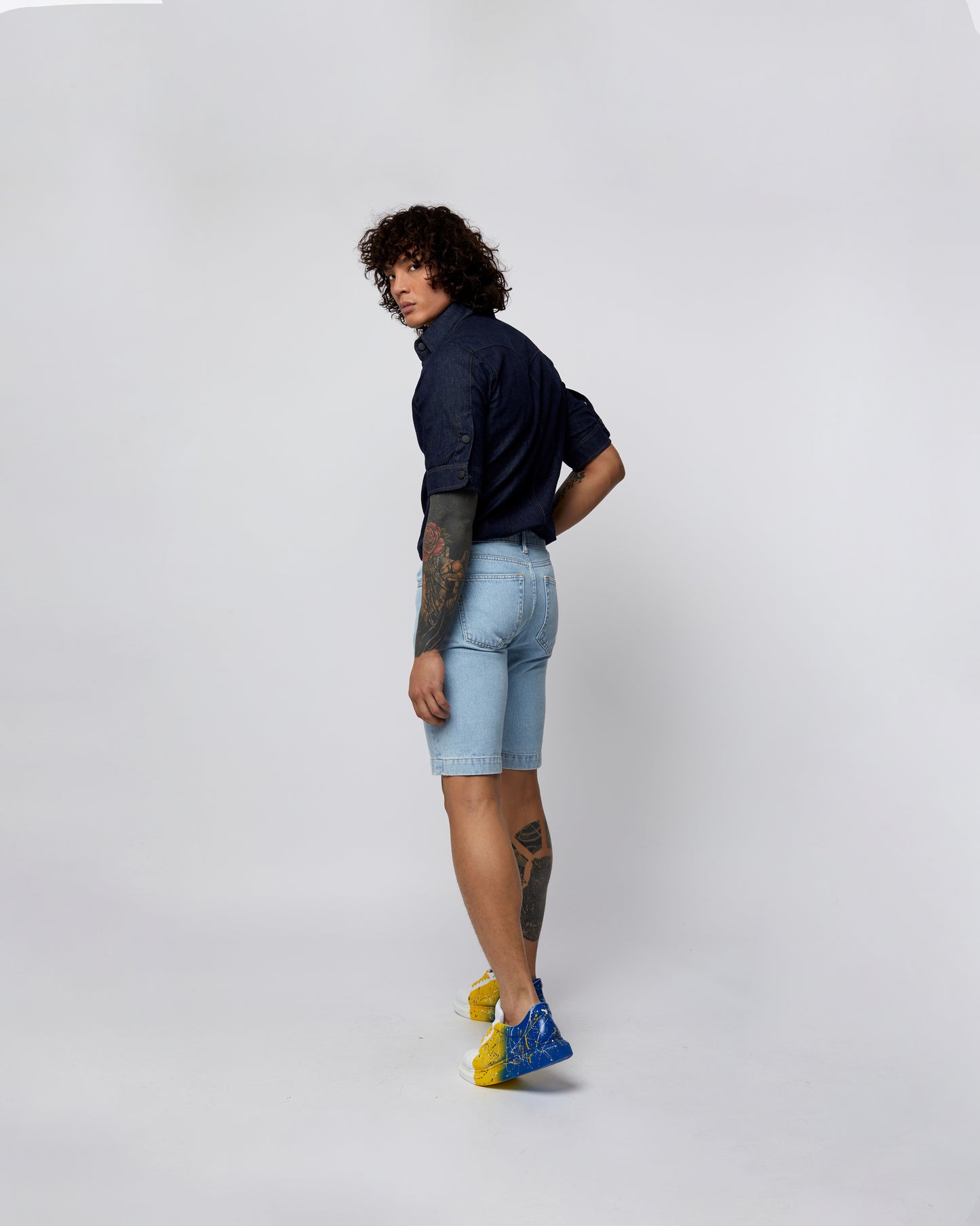 Denim Shorts Light Blue