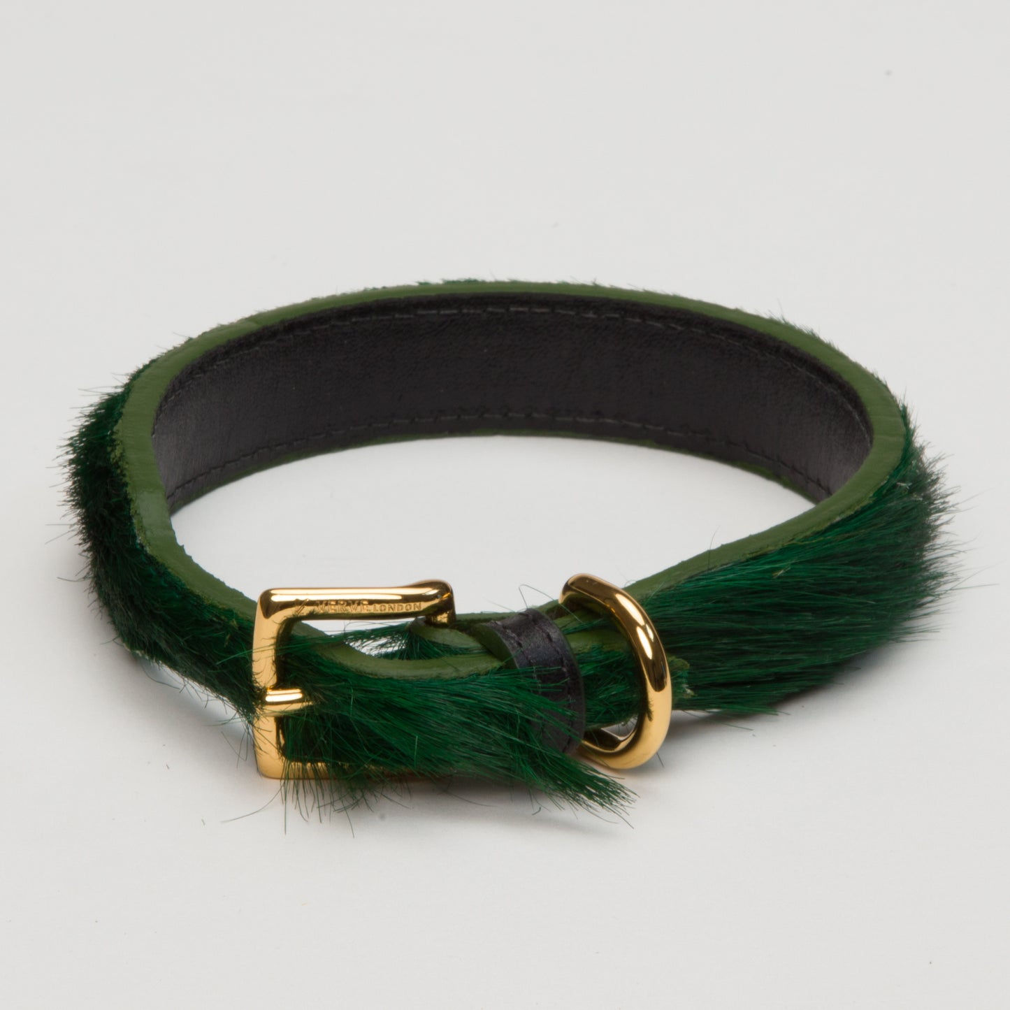 Luxury Racing Green SpringBok Collar for Medium Dogs