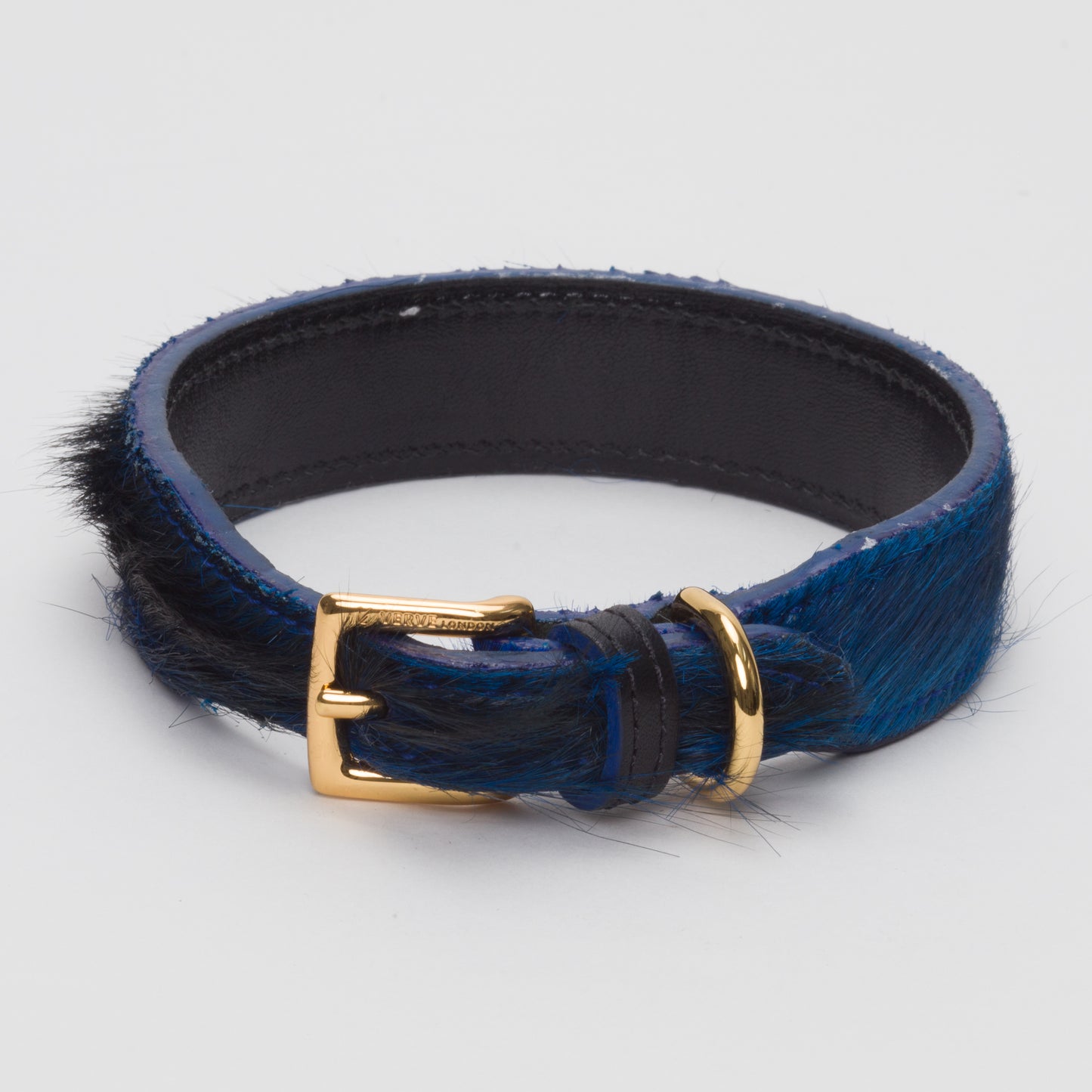 Luxury Dark Blue SpringBok Collar for Medium Dogs