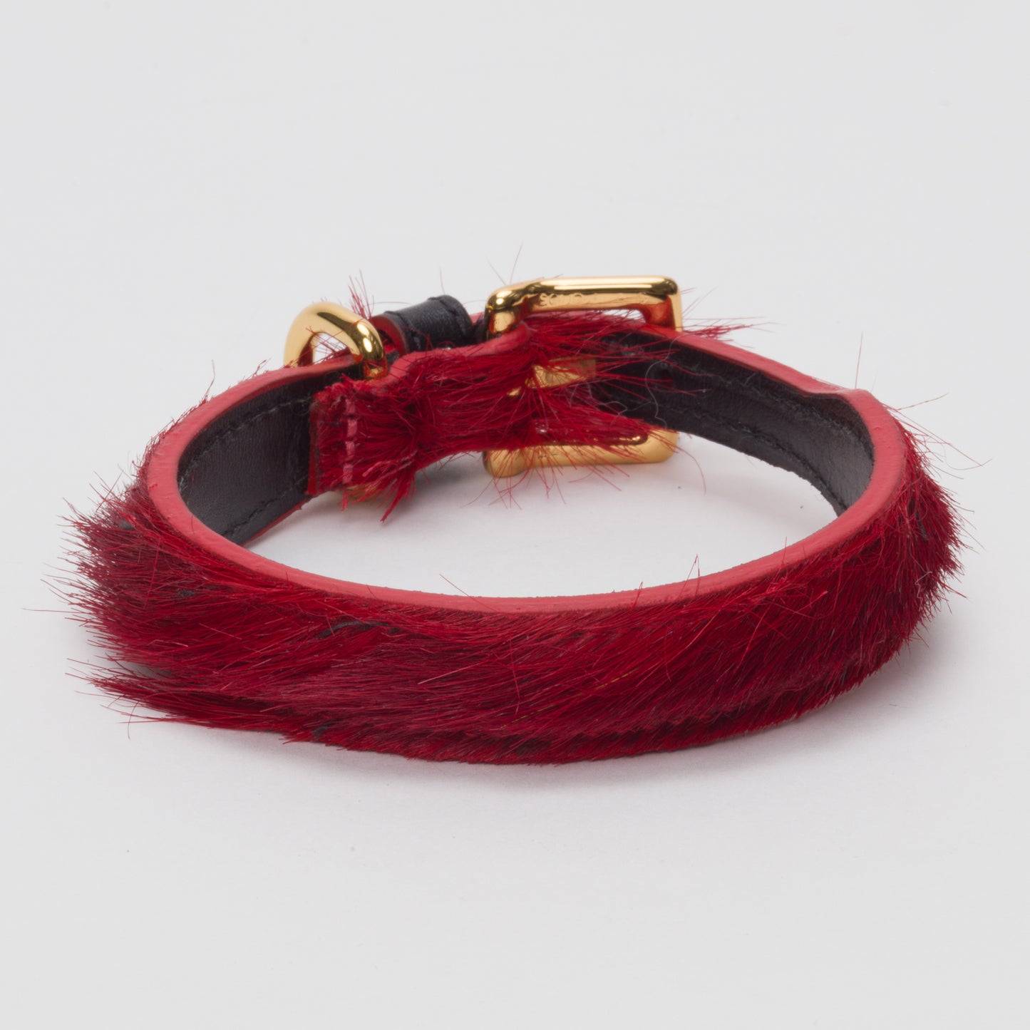 Luxury Blood Red SpringBok Collar for Medium Dogs