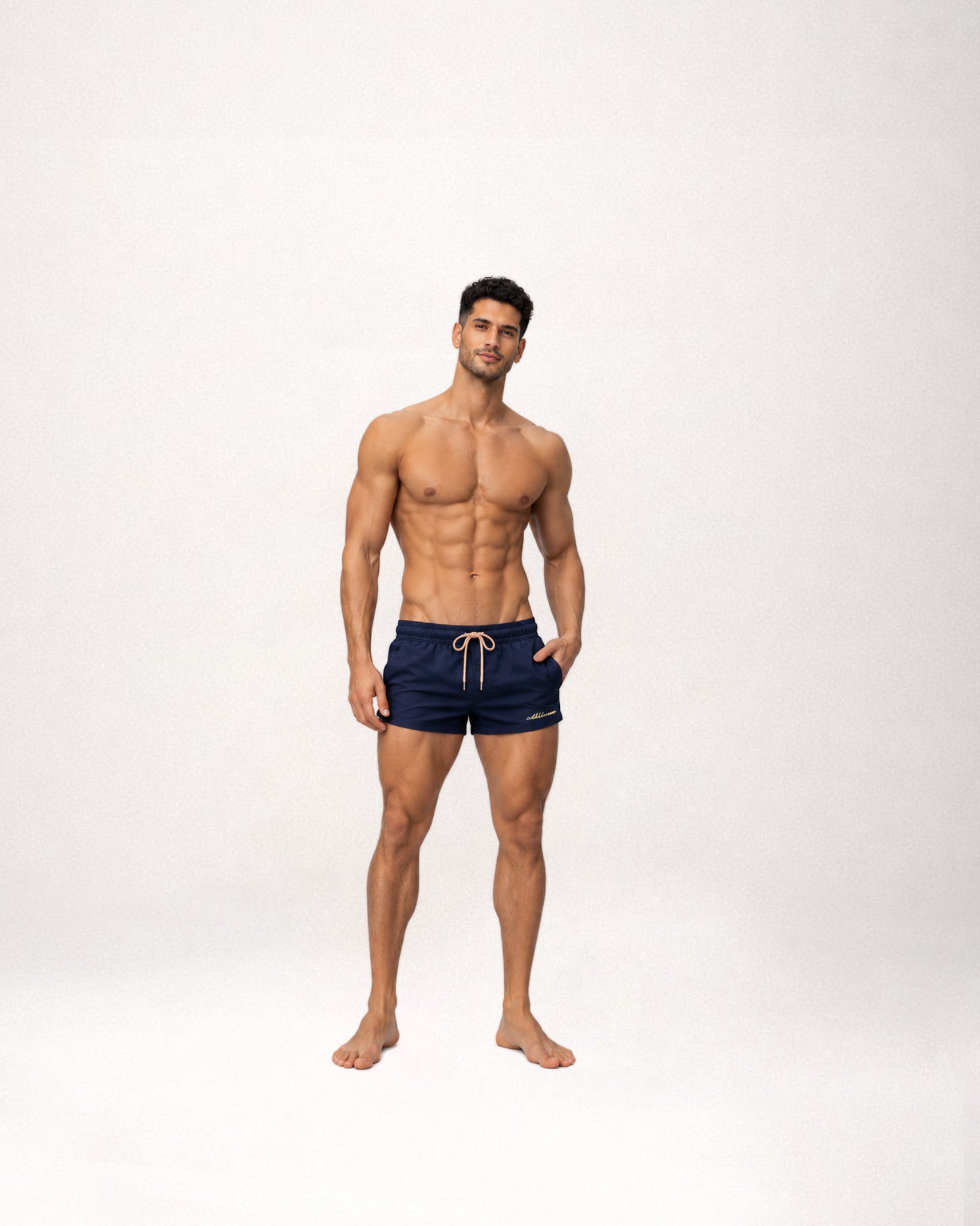 Short Shorts Sports- Swimwear Navy Blue