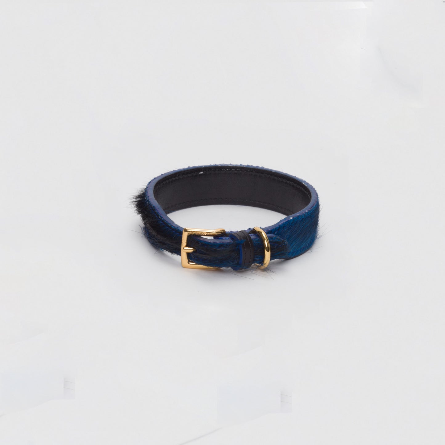Luxury Dark Blue SpringBok Collar for Medium Dogs
