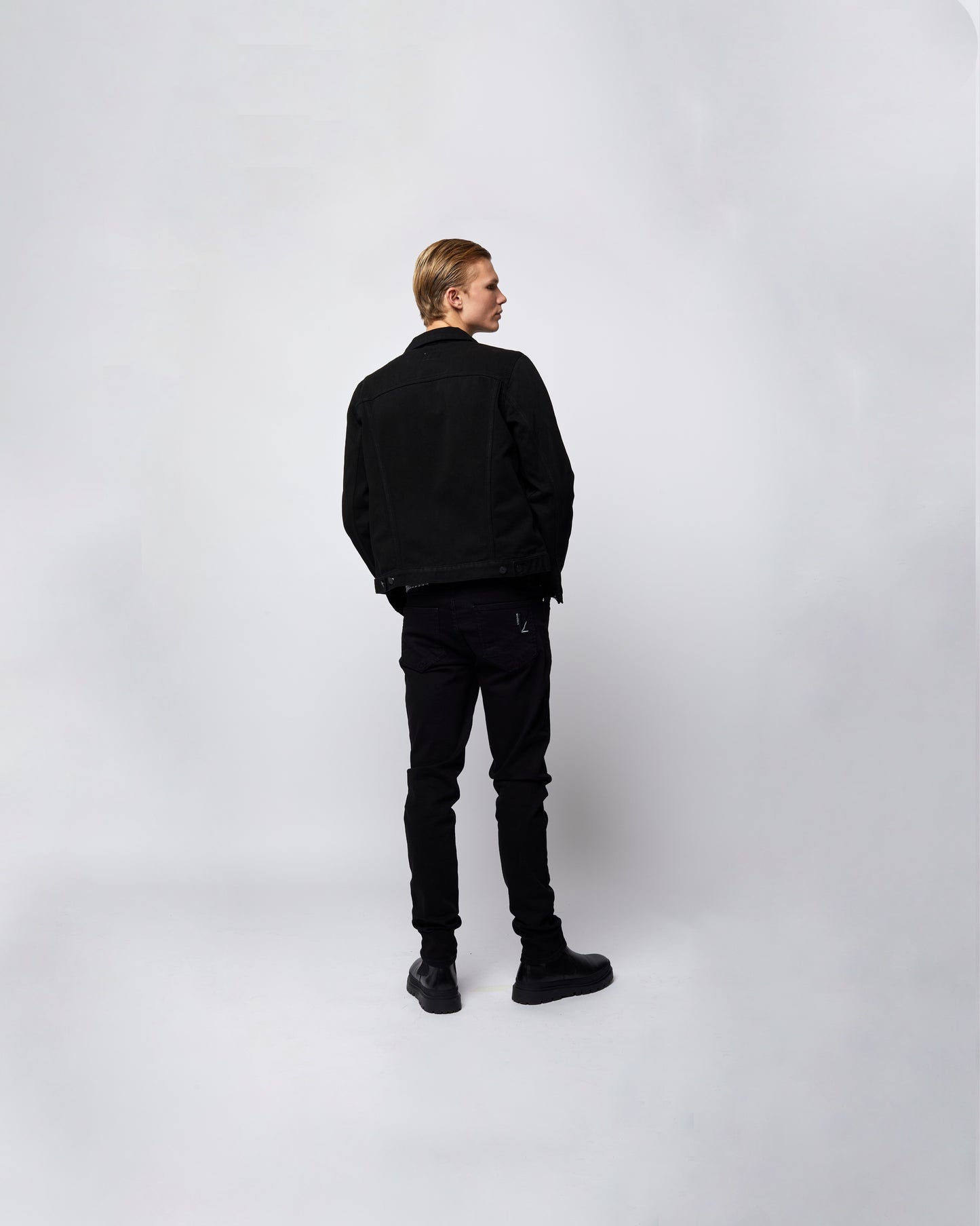 Denim Trucker Jacket Black – Demin