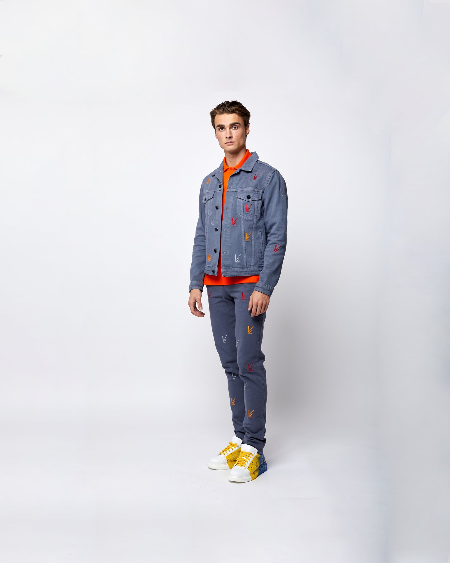 Denim Trucker Jacket Light Slate Grey – Demin