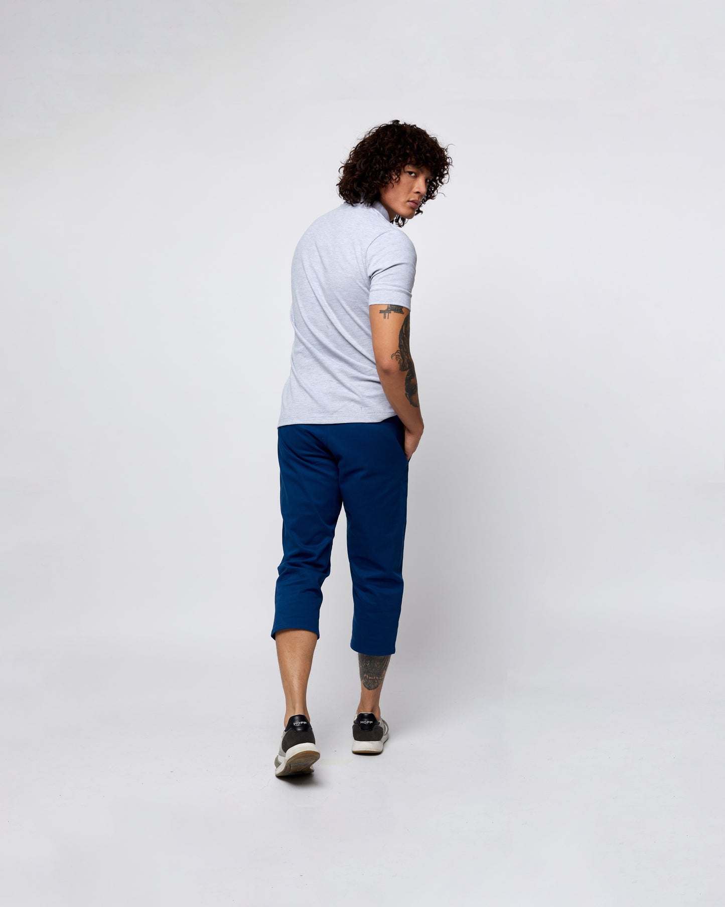 Short Sleeve Polo T-Shirt Light Slate Grey