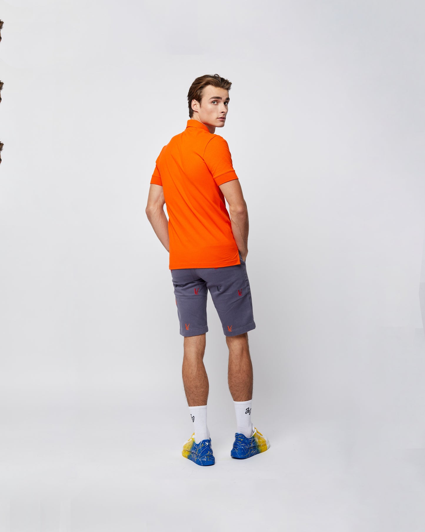Short Sleeve Polo T-Shirt Orange