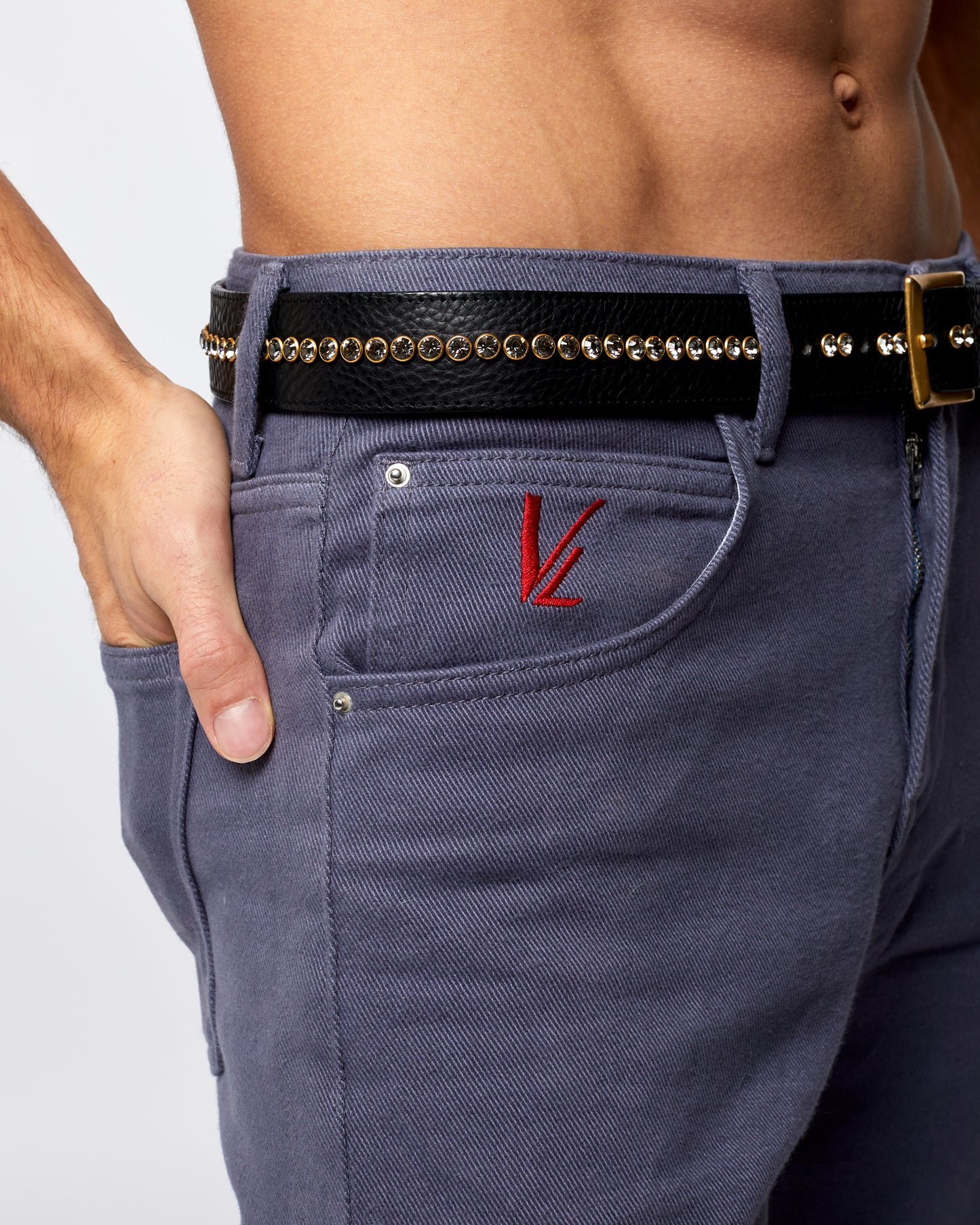 Denim Shorts Grey