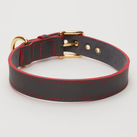 Load image into Gallery viewer, Luxury Leather Collar Grey Eyelets Medium Dogs
