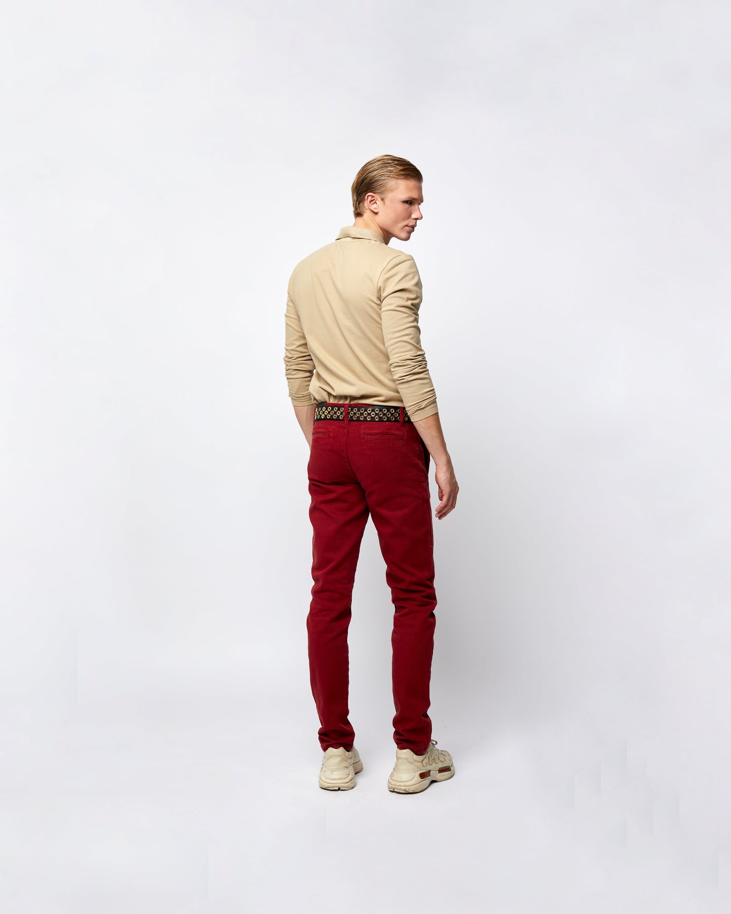Denim Blood Red Jeans