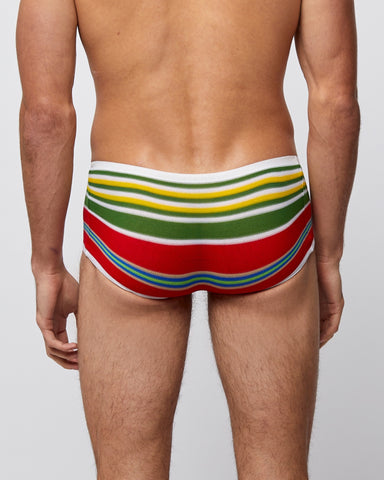 Load image into Gallery viewer, Men's Retro Underwear Blood Red Rainbow
