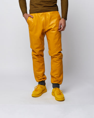 Load image into Gallery viewer, Valencia Lux Mustard Yellow Trackpants
