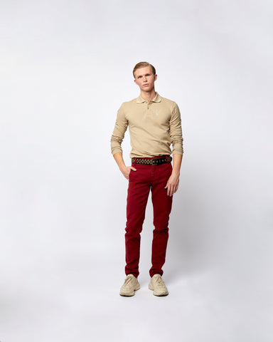 Load image into Gallery viewer, Denim Blood Red Jeans
