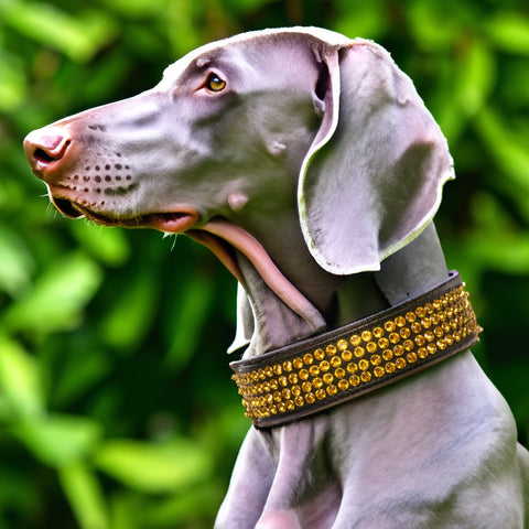 Load image into Gallery viewer, Luxury Swarovski 4 Row Sunflower Crystals Collar Medium to Large Dogs
