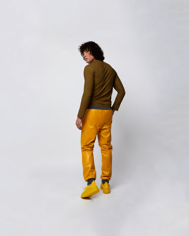 Load image into Gallery viewer, Valencia Lux Mustard Yellow Trackpants
