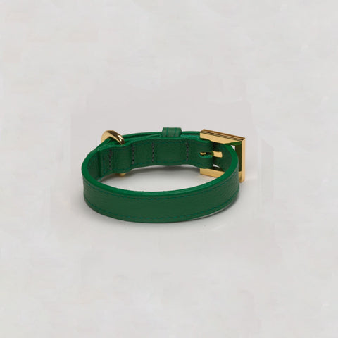 Load image into Gallery viewer, Racing Green Luxury Dog Collar Tea cup, Toy & Small Dogs
