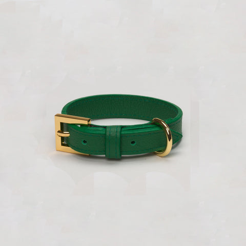 Load image into Gallery viewer, Racing Green Luxury Dog Collar Tea cup, Toy & Small Dogs
