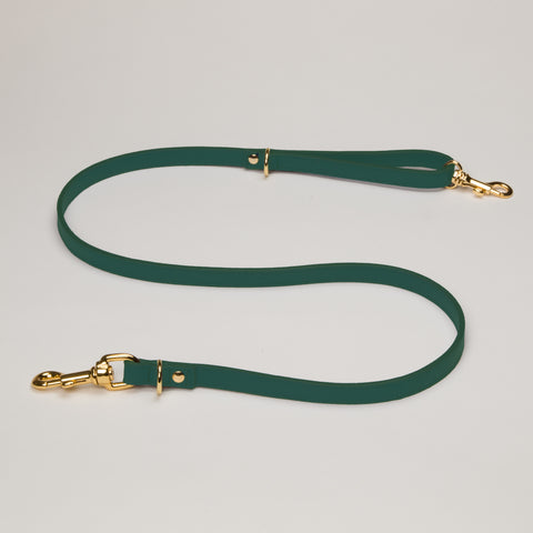 Load image into Gallery viewer, Racing Green Luxury Leather Dog Lead
