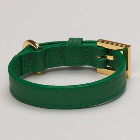 Load image into Gallery viewer, Racing Green Luxury Dog Collar Medium Dogs
