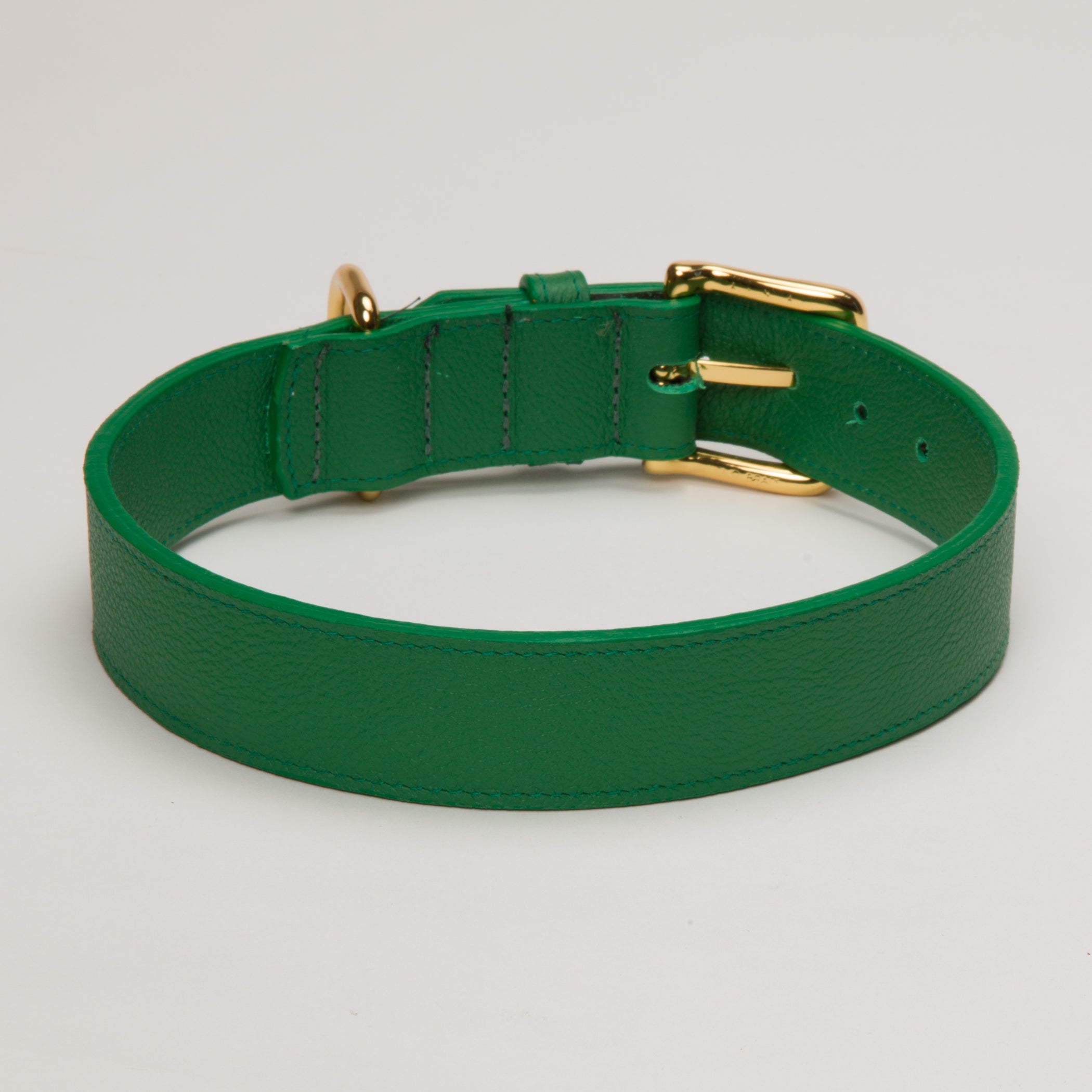 Racing Green Luxury Dog Collar Large and XLarge Breeds