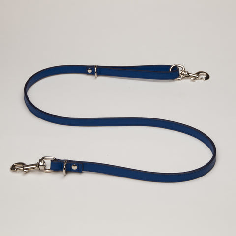 Load image into Gallery viewer, Luxury Leather Lead in Royal Blue
