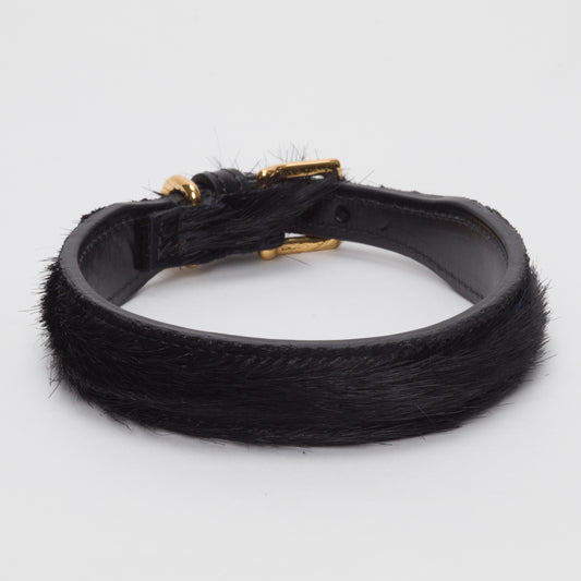 Luxury Black SpringBok Collar for Medium Dogs