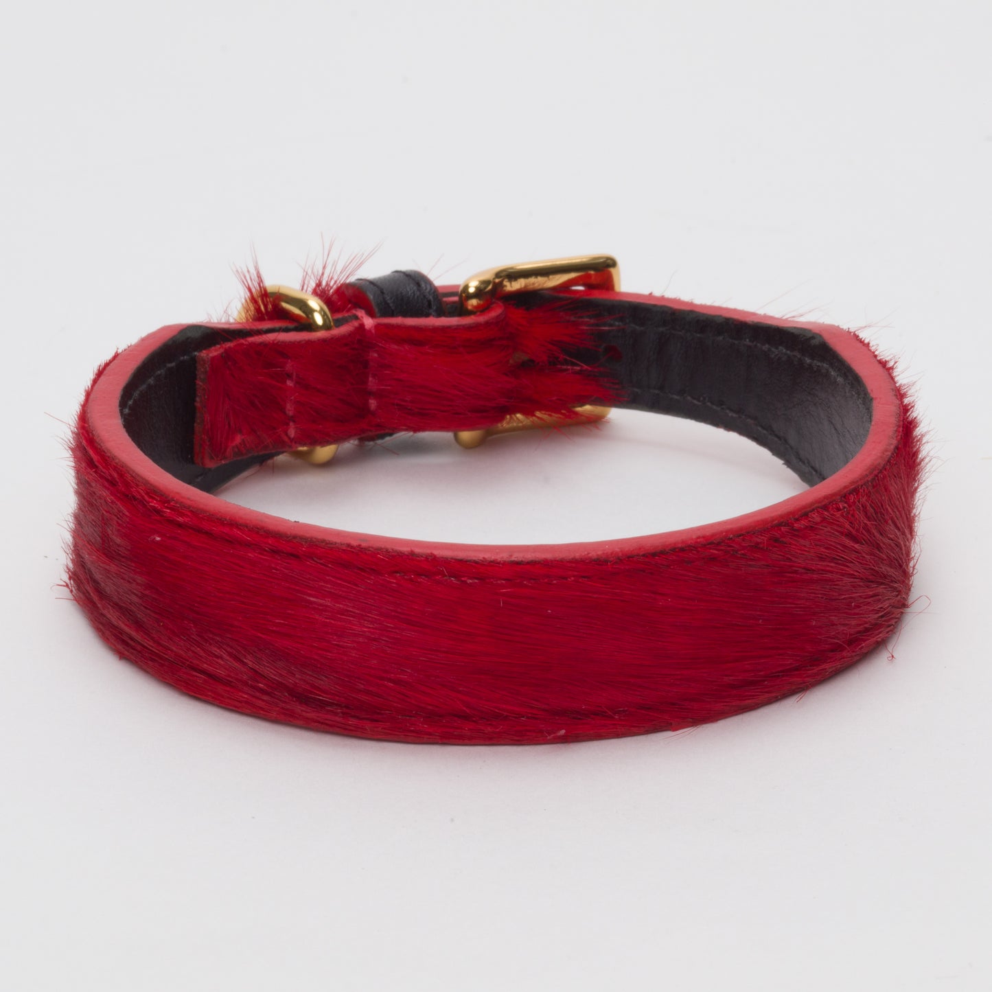 Luxury Blood Red SpringBok Collar for Medium Dogs
