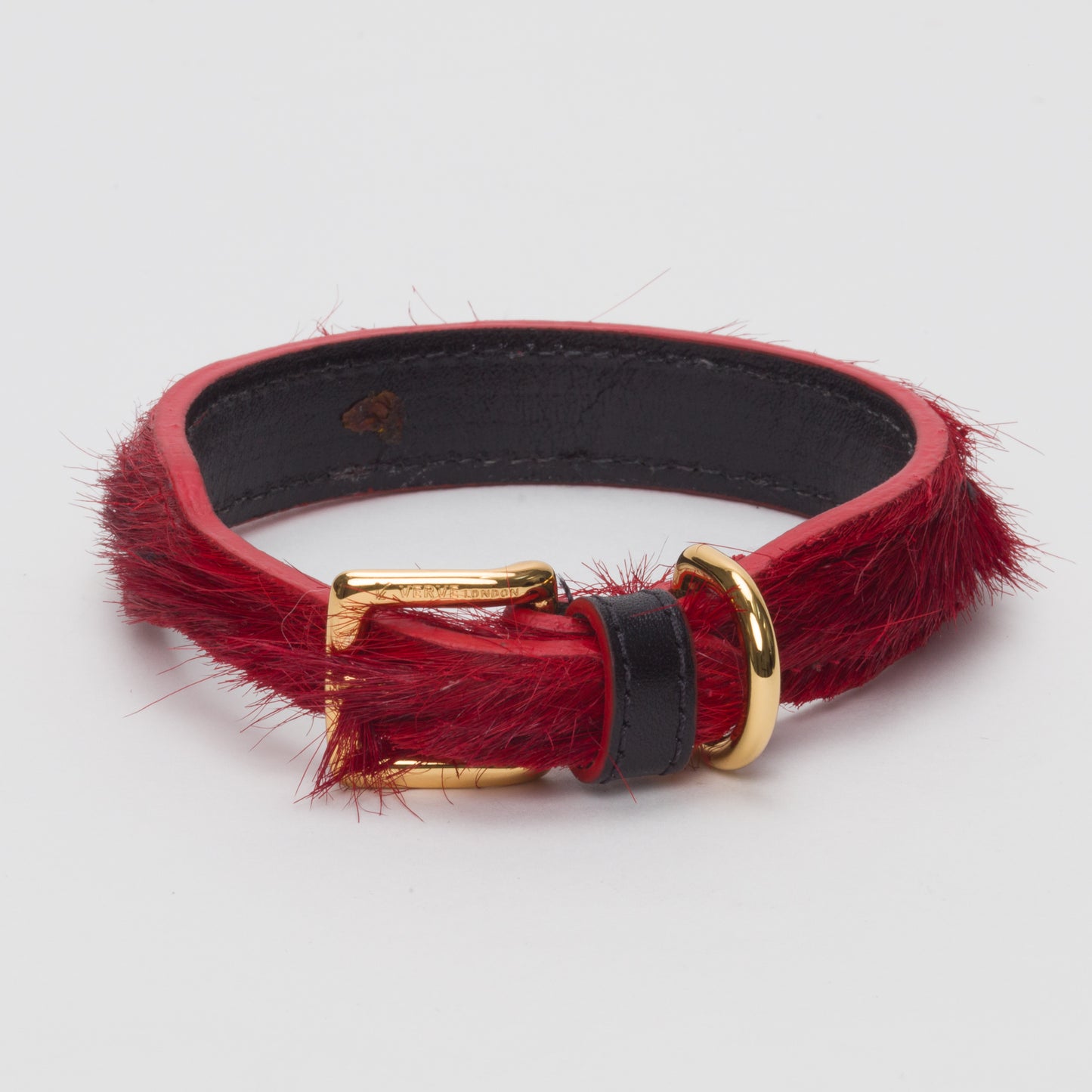 Luxury Blood Red SpringBok Collar for Medium Dogs
