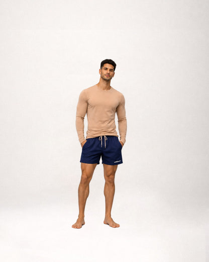 Long Sleeve Cotton T-Shirt  Nude