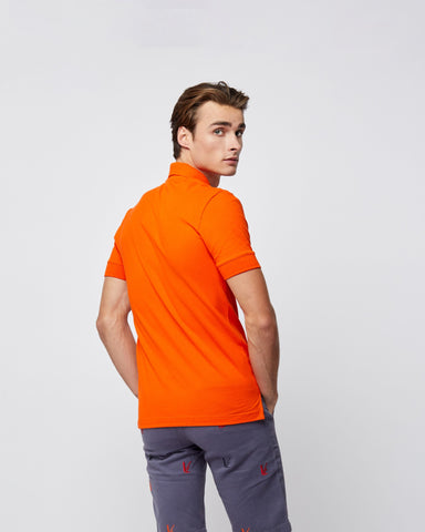 Load image into Gallery viewer, Short Sleeve Polo T-Shirt Orange
