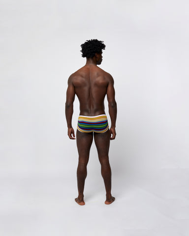 Load image into Gallery viewer, Men's Retro Underwear Pistachio Rainbow
