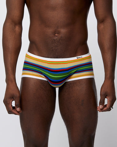 Load image into Gallery viewer, Men's Retro Underwear Pistachio Rainbow
