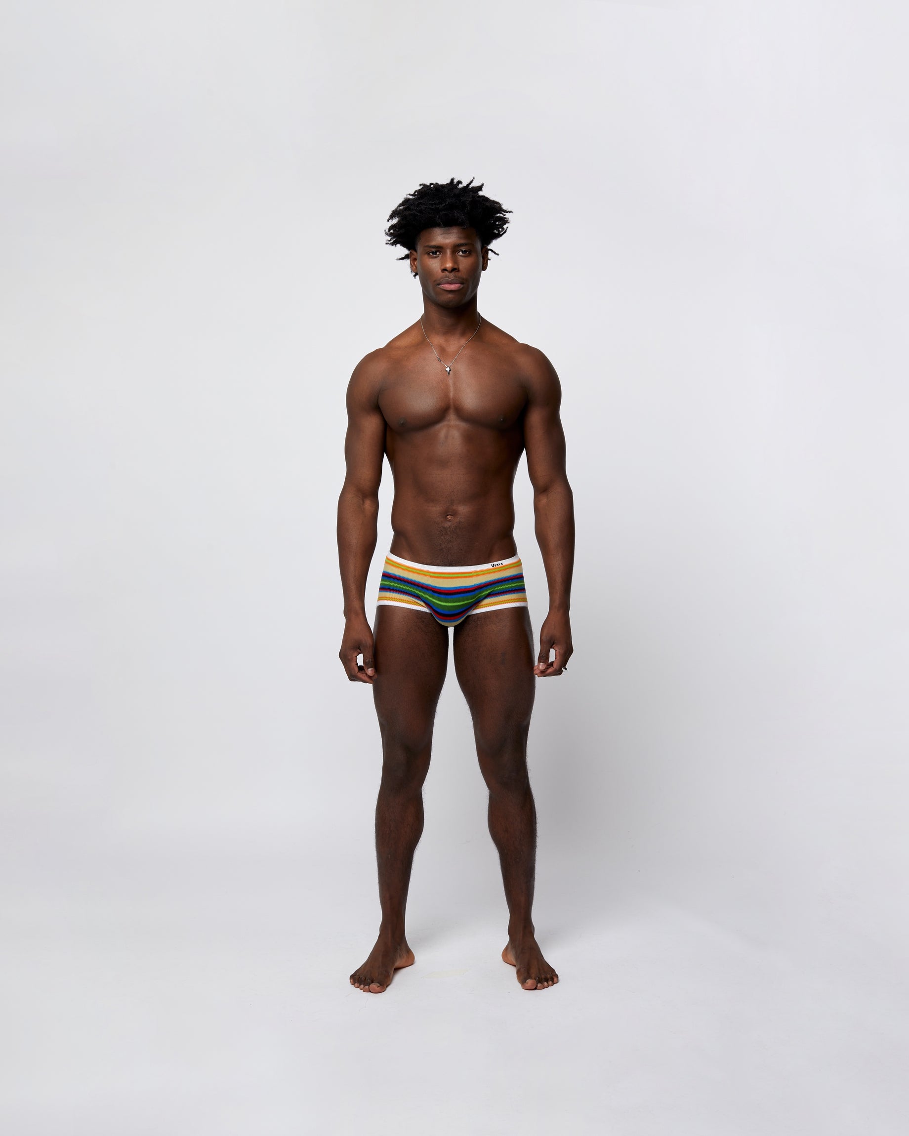 Men's Retro Underwear Pistachio Rainbow