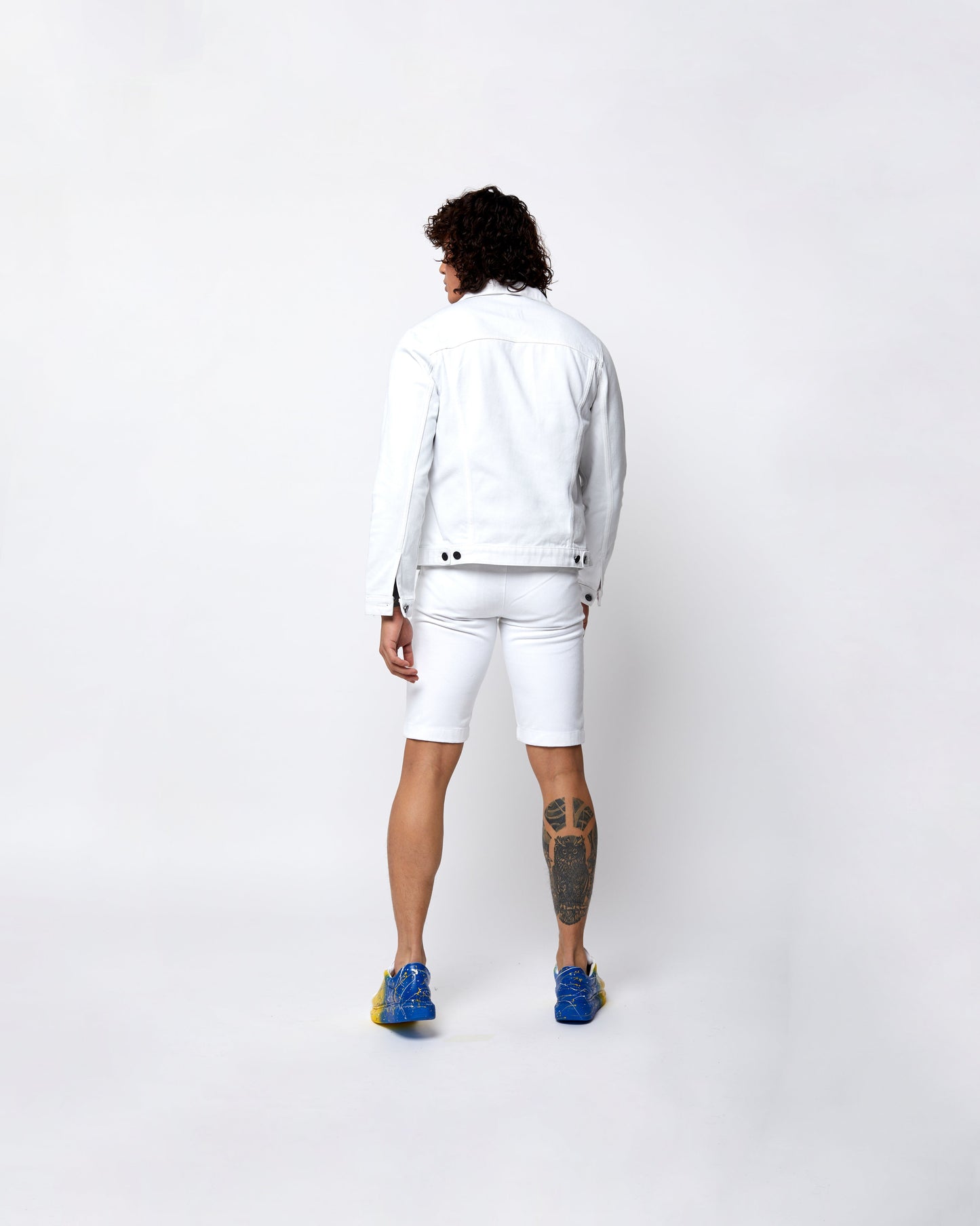 Denim Shorts White