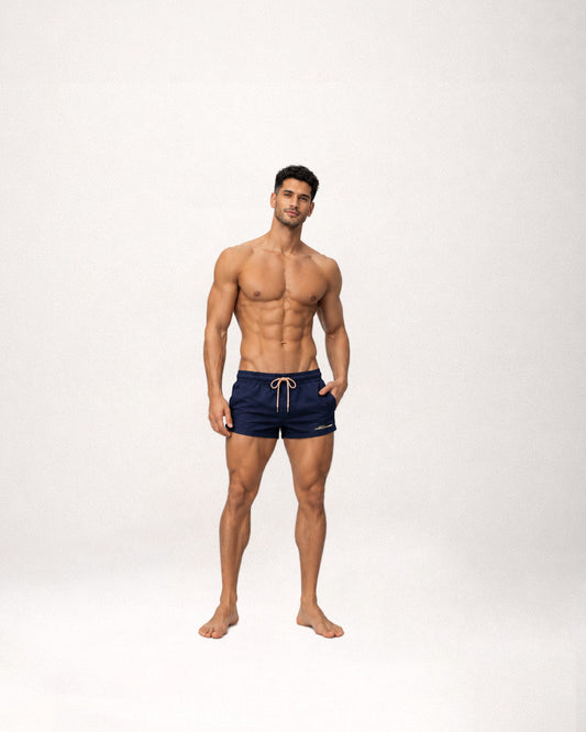 Short Shorts Sports- Swimwear Navy Blue