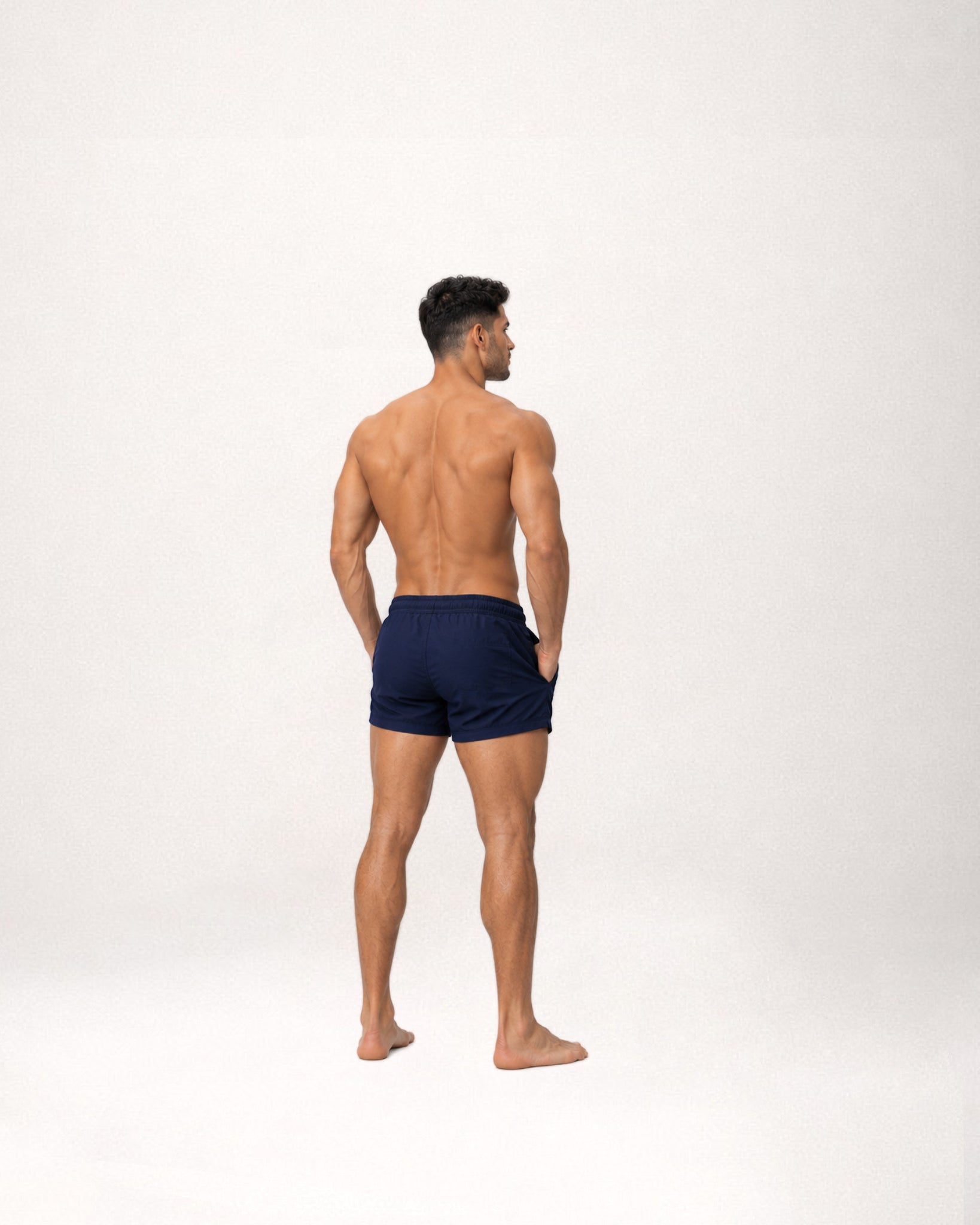 Short Shorts Sports- Swimwear Navy Blue
