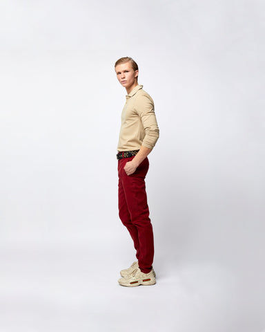 Load image into Gallery viewer, Denim Blood Red Jeans
