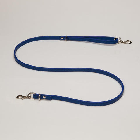 Load image into Gallery viewer, Luxury Leather Lead in Royal Blue
