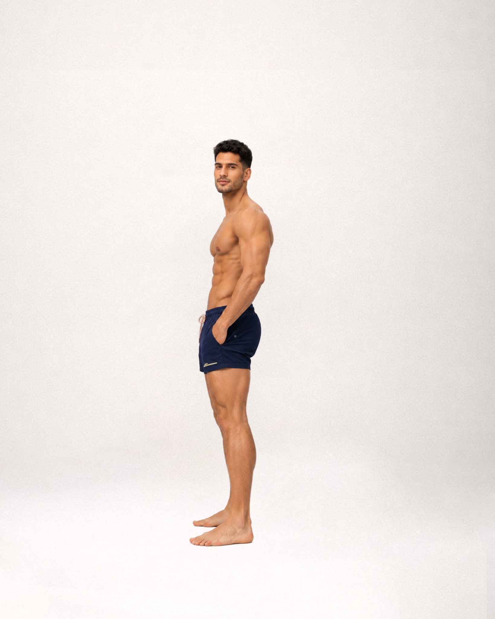 Short Shorts Sports- Swimwear Navy Blue