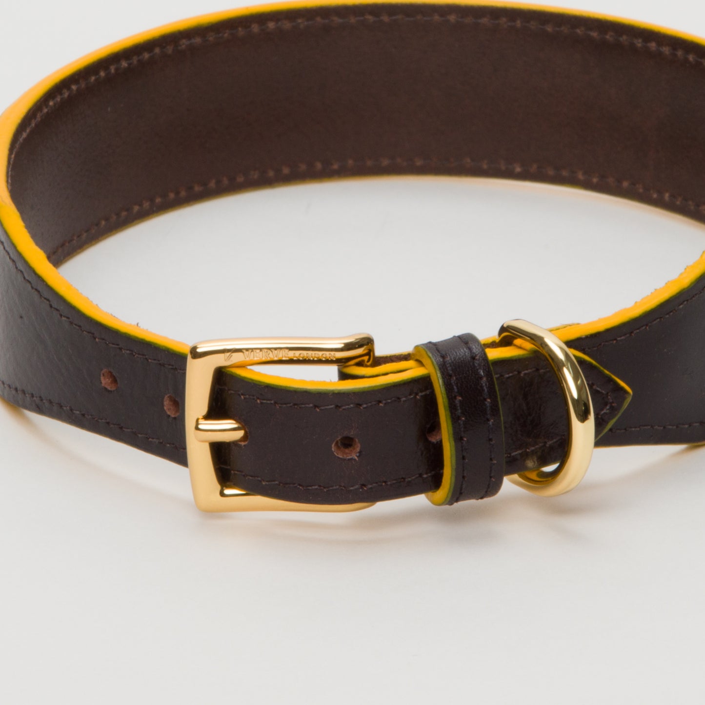 Luxury Mustard Yellow SpringBok Cases In Leather for Medium Dogs
