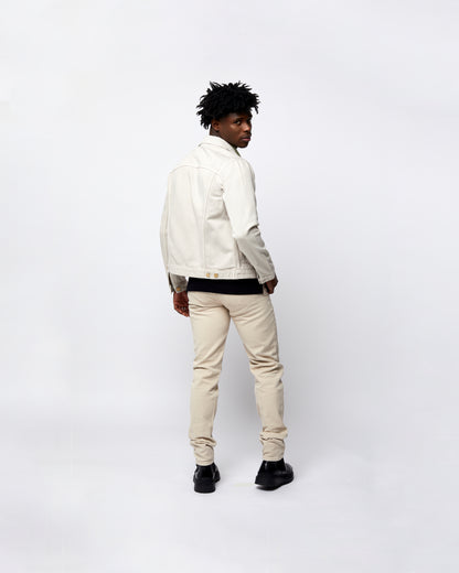 Classic Cream Denim Jeans