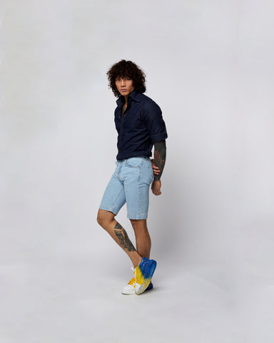 Load image into Gallery viewer, Denim Shorts Light Blue
